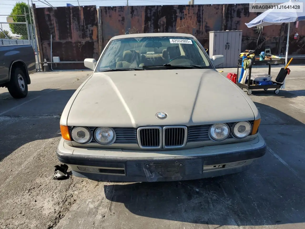 1988 BMW 735 I Automatic VIN: WBAGB4311J1641428 Lot: 62552005