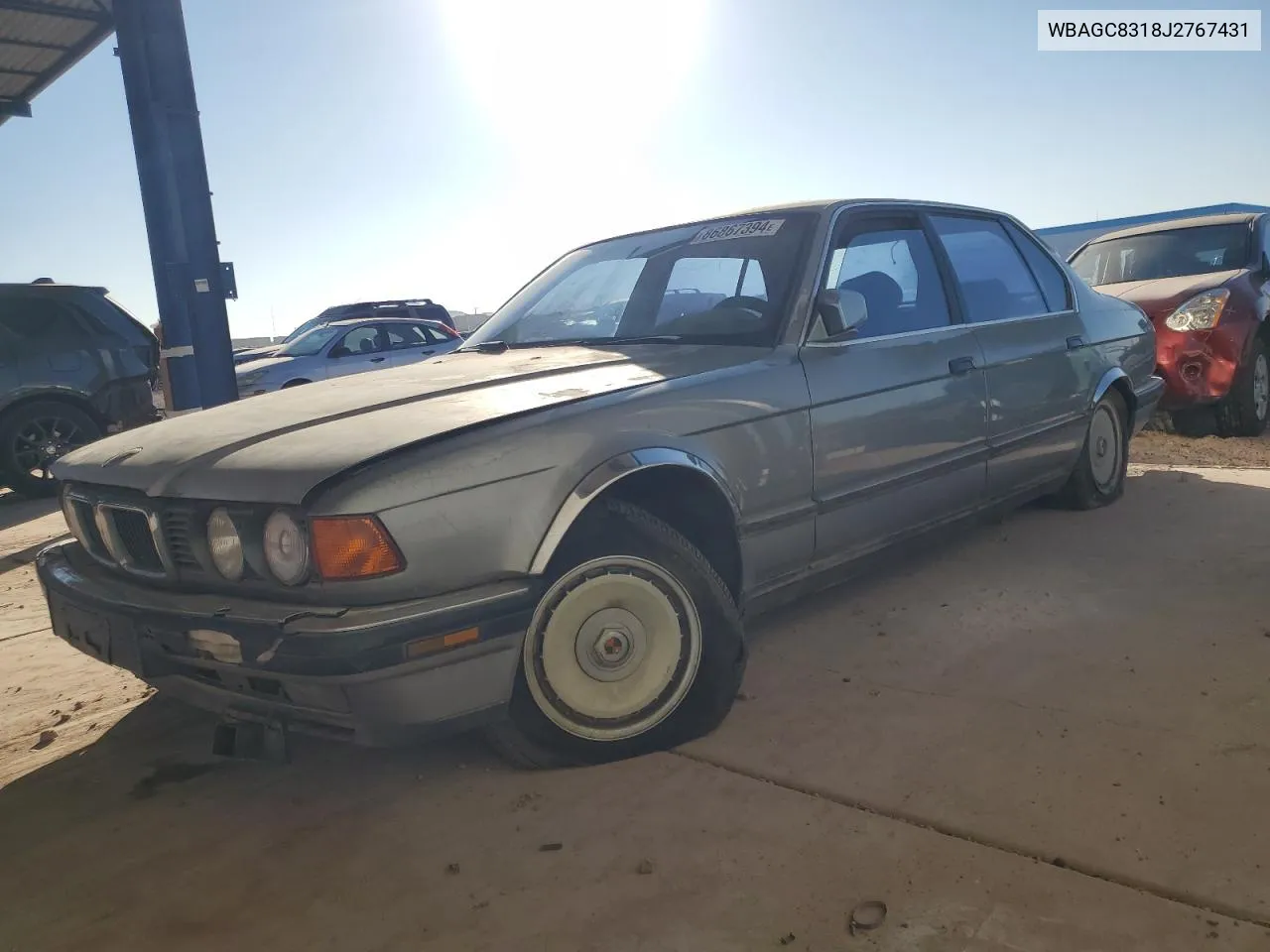 1988 BMW 750 Il VIN: WBAGC8318J2767431 Lot: 88413635