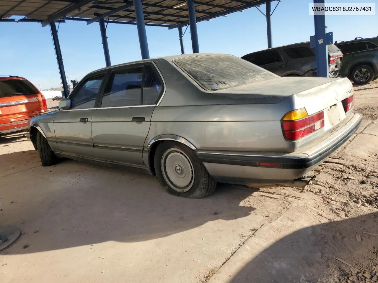 1988 BMW 750 Il VIN: WBAGC8318J2767431 Lot: 88413635