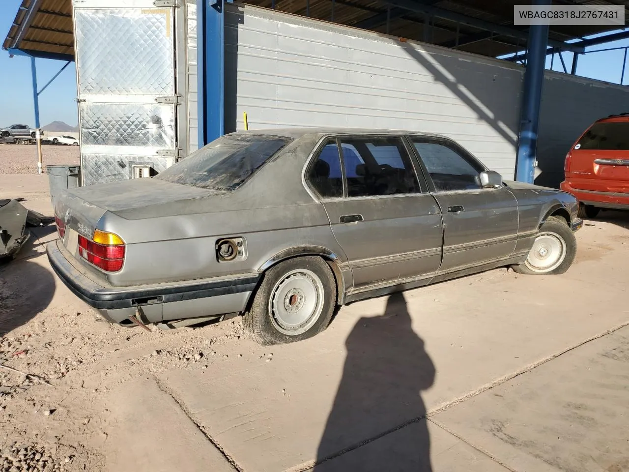 1988 BMW 750 Il VIN: WBAGC8318J2767431 Lot: 88413635