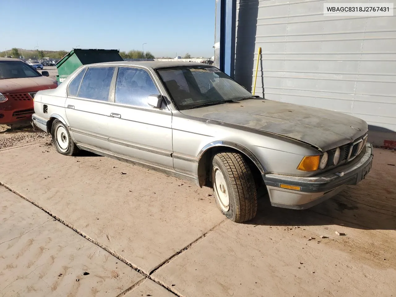 1988 BMW 750 Il VIN: WBAGC8318J2767431 Lot: 88413635
