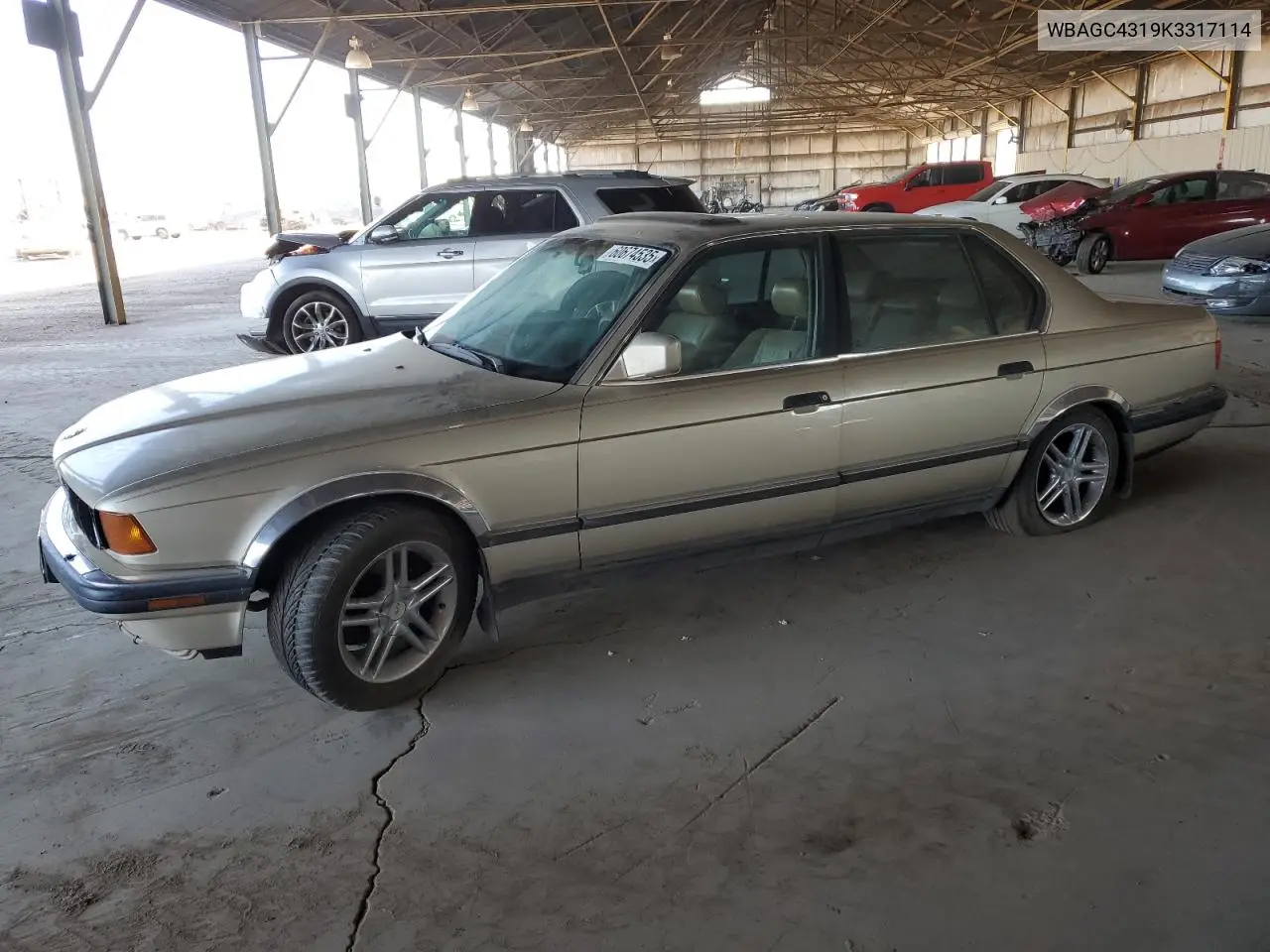 1989 BMW 735 Il VIN: WBAGC4319K3317114 Lot: 60674535