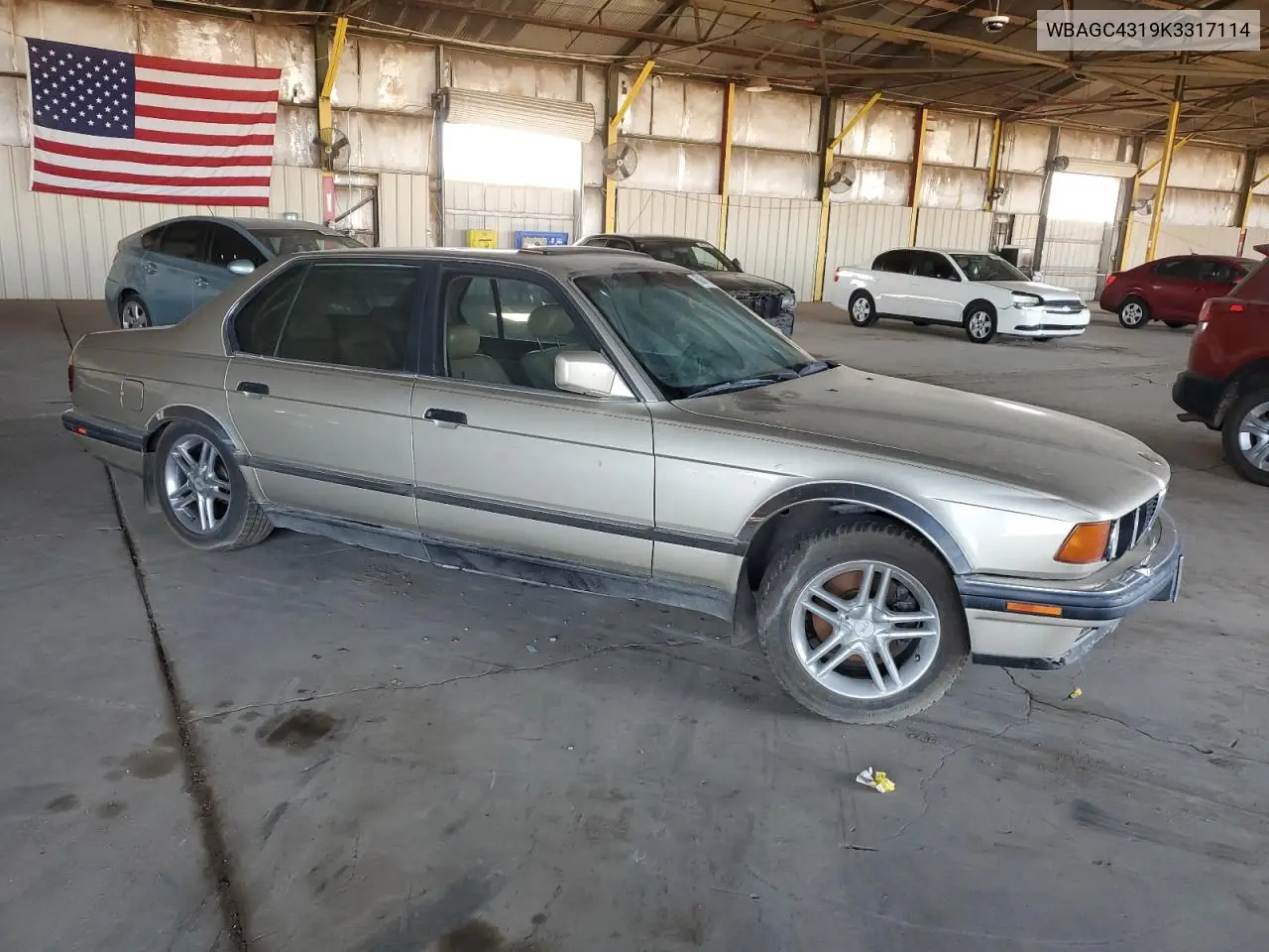 1989 BMW 735 Il VIN: WBAGC4319K3317114 Lot: 60674535