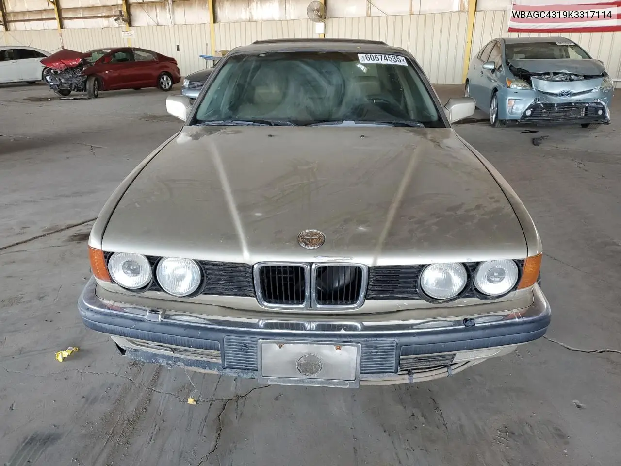 1989 BMW 735 Il VIN: WBAGC4319K3317114 Lot: 60674535