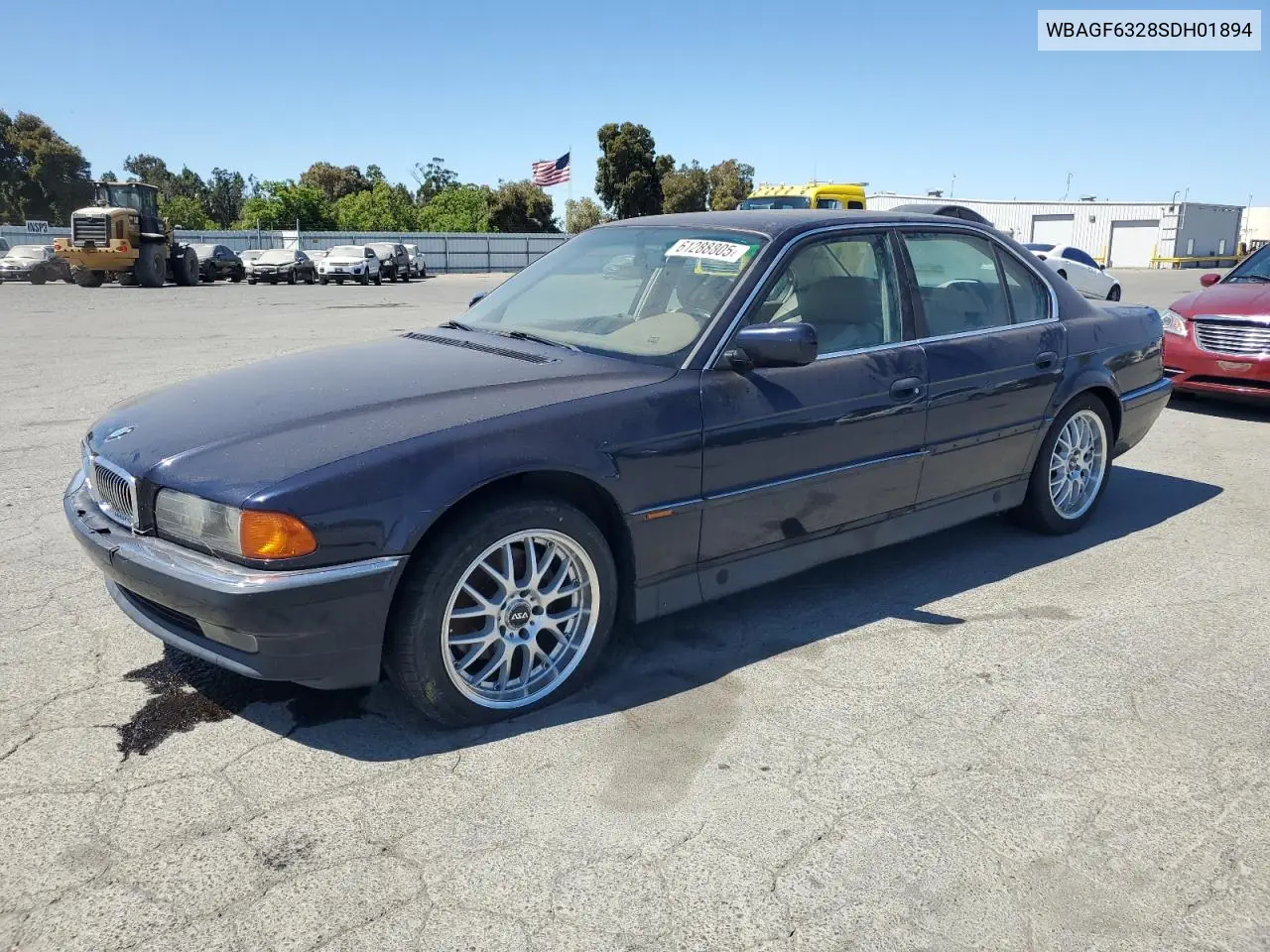 1995 BMW 740 I Automatic VIN: WBAGF6328SDH01894 Lot: 61288805