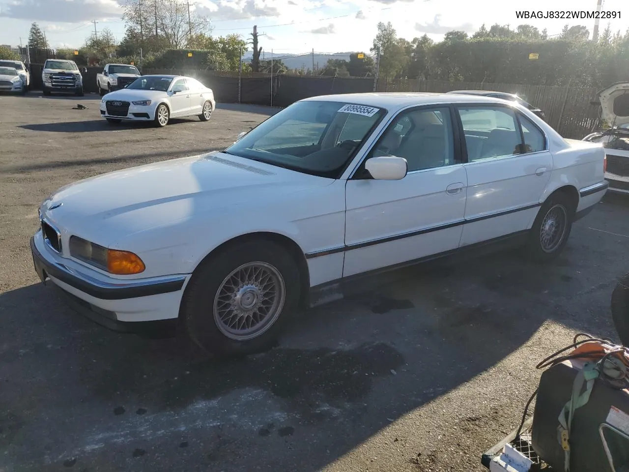 1998 BMW 740 Il VIN: WBAGJ8322WDM22891 Lot: 80995554