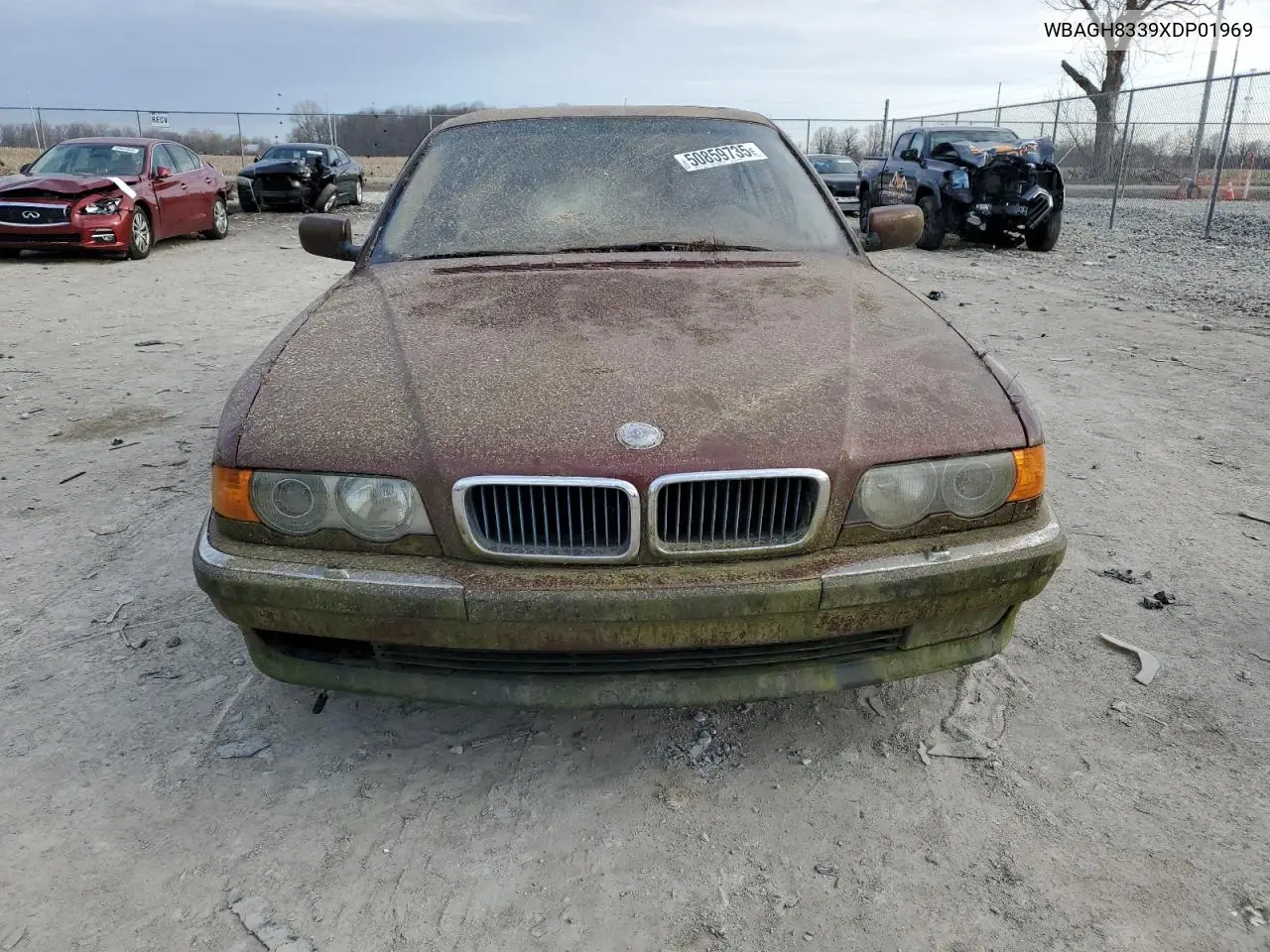 1999 BMW 740 Il VIN: WBAGH8339XDP01969 Lot: 50859735