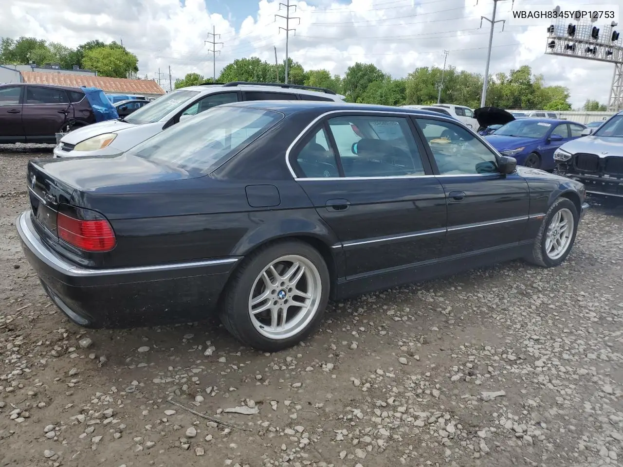 2000 BMW 740 Il VIN: WBAGH8345YDP12753 Lot: 56786345