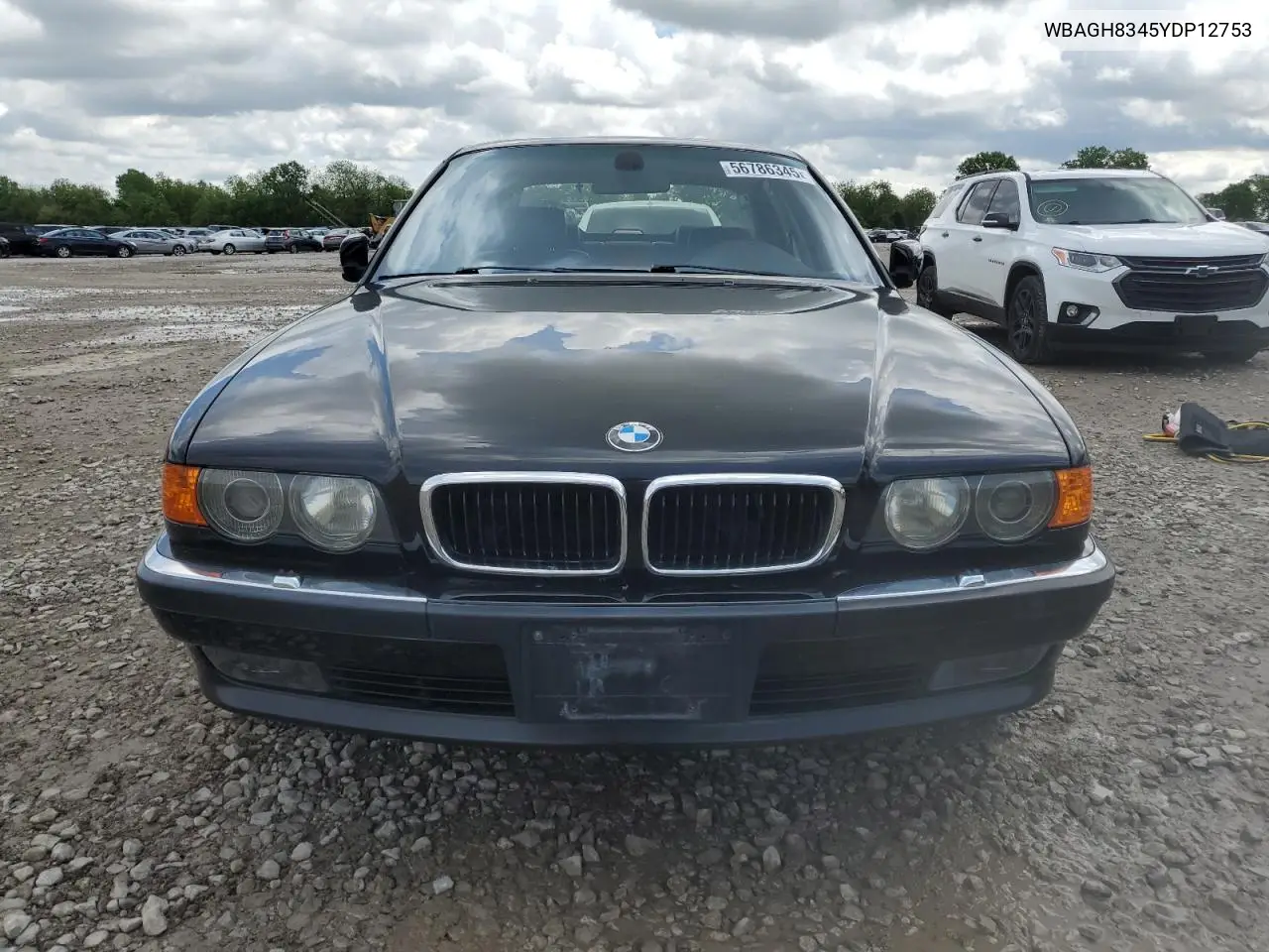 2000 BMW 740 Il VIN: WBAGH8345YDP12753 Lot: 56786345