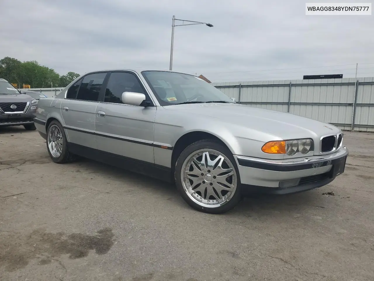 2000 BMW 740 I Automatic VIN: WBAGG8348YDN75777 Lot: 57300295