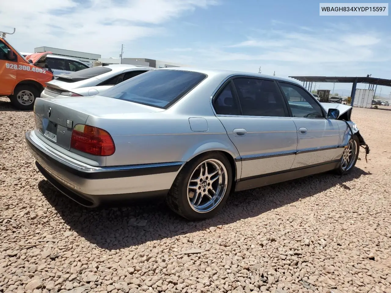 2000 BMW 740 Il VIN: WBAGH834XYDP15597 Lot: 58838915