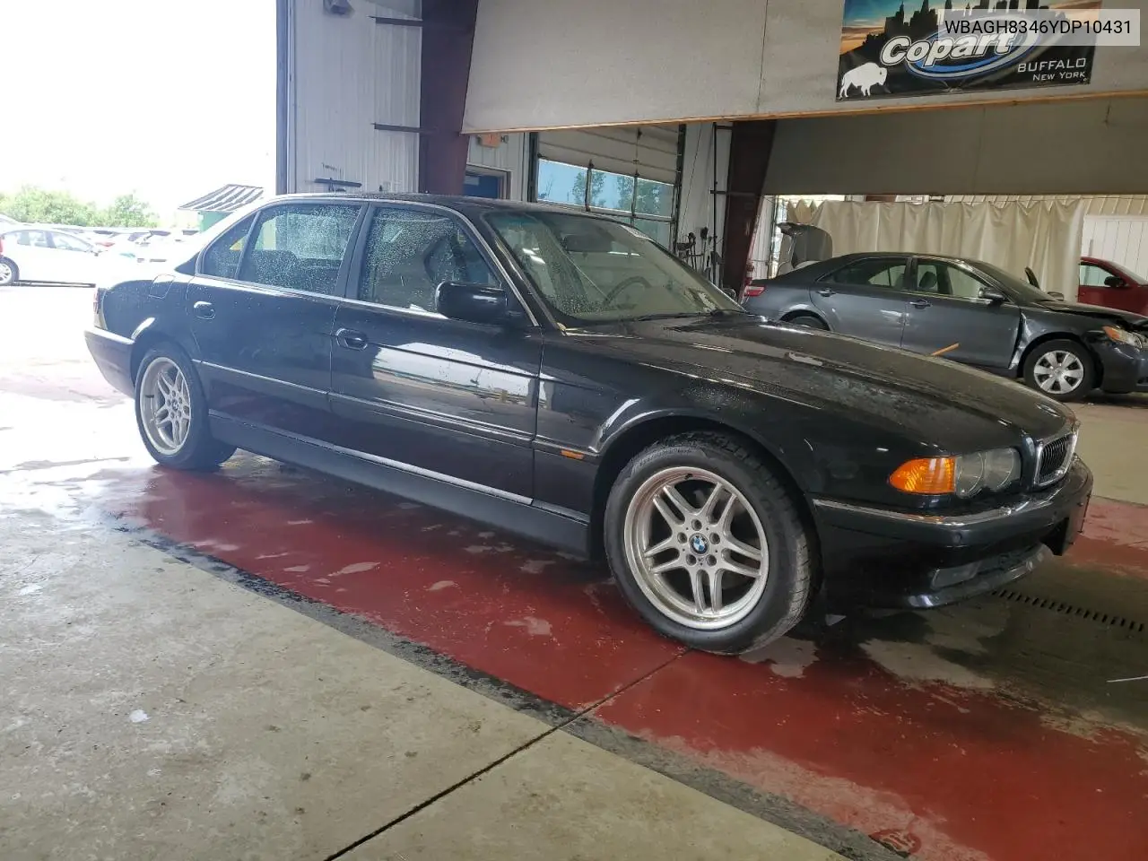 2000 BMW 740 Il VIN: WBAGH8346YDP10431 Lot: 60502635