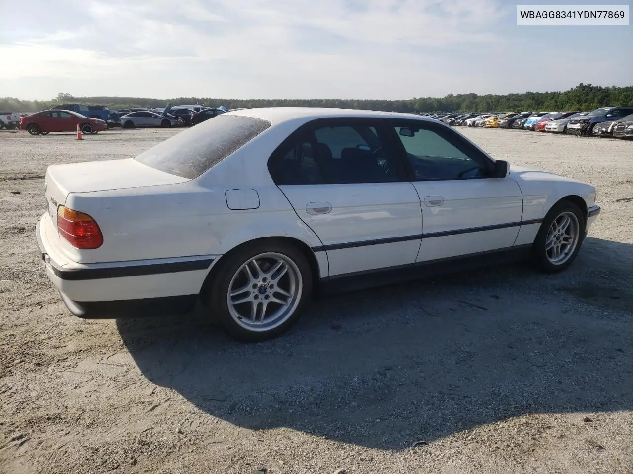 2000 BMW 740 I Automatic VIN: WBAGG8341YDN77869 Lot: 62808175