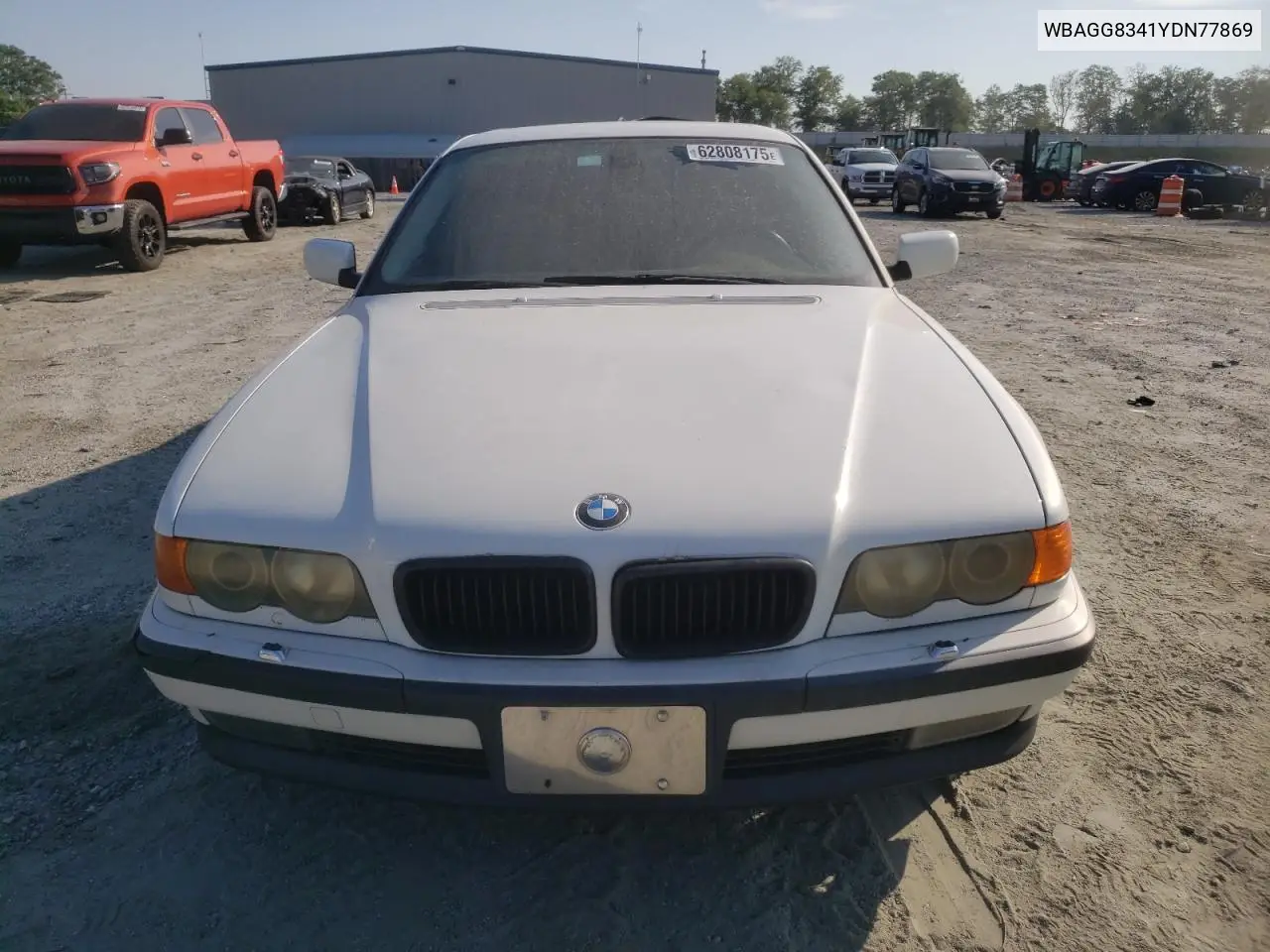 2000 BMW 740 I Automatic VIN: WBAGG8341YDN77869 Lot: 62808175