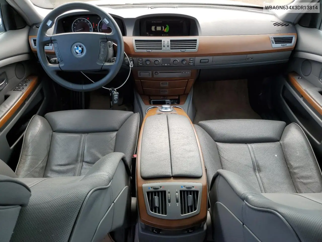 2003 BMW 745 Li VIN: WBAGN634X3DR13814 Lot: 53376495