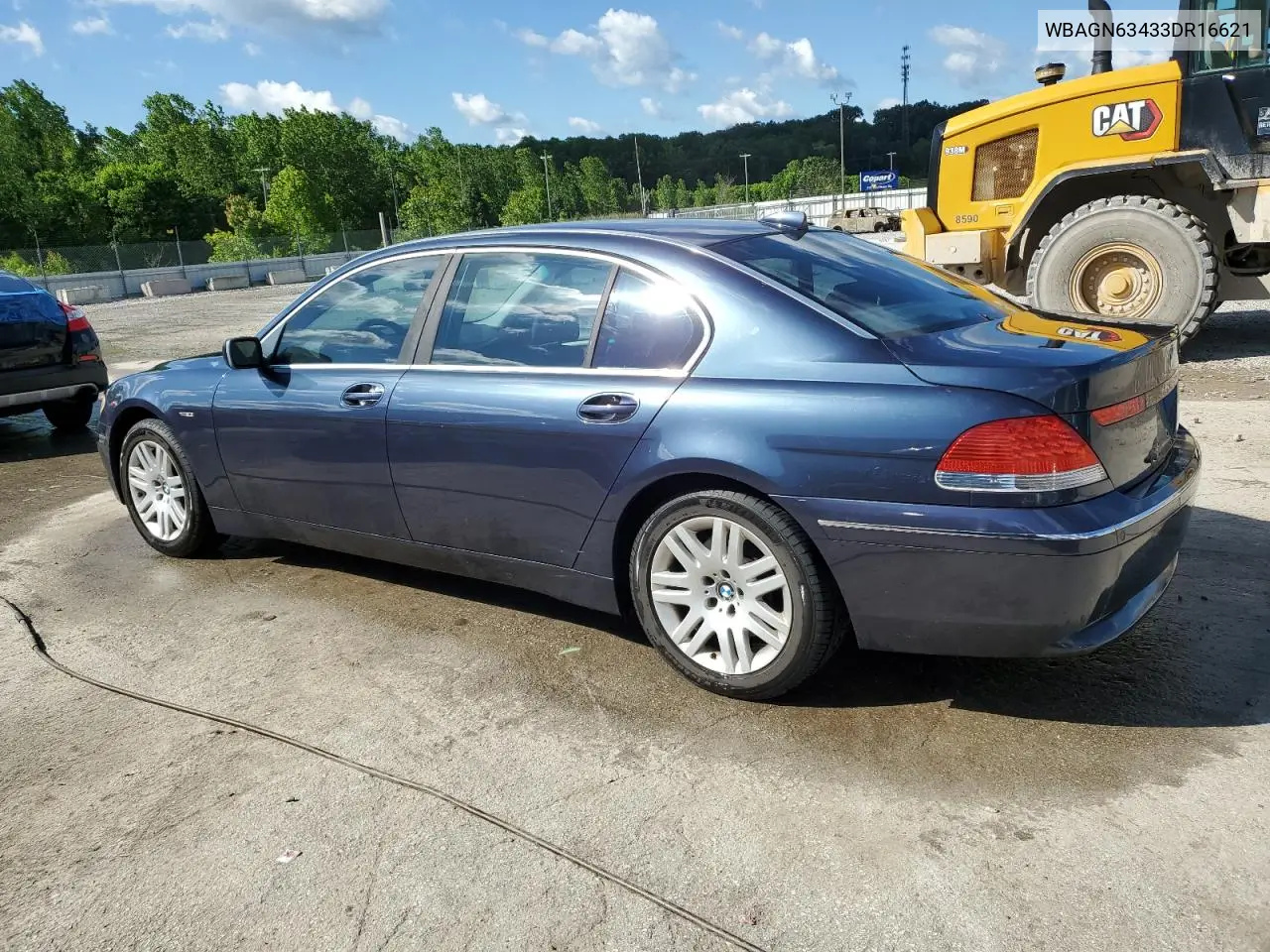 2003 BMW 745 Li VIN: WBAGN63433DR16621 Lot: 53886355