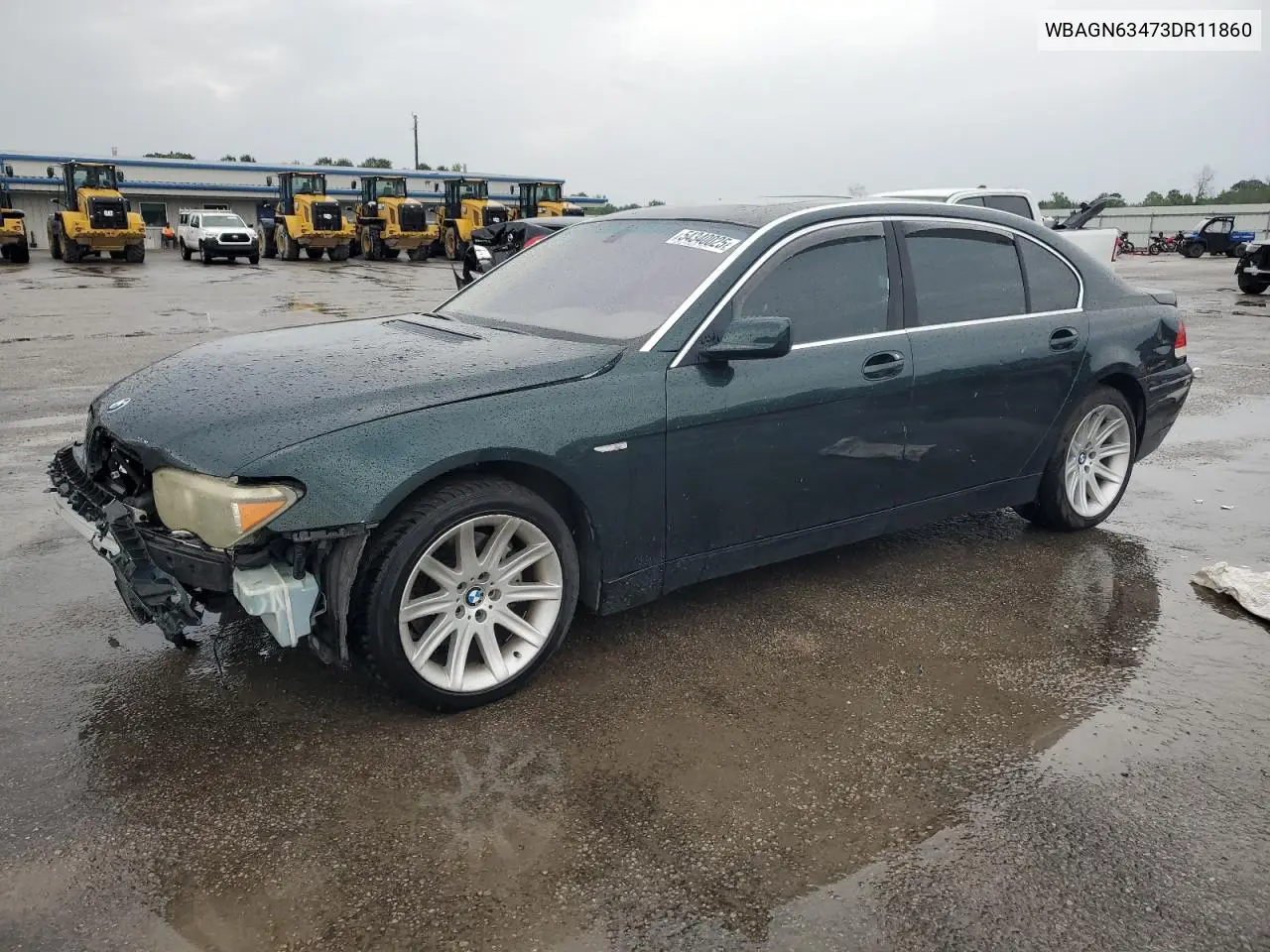 2003 BMW 745 Li VIN: WBAGN63473DR11860 Lot: 54340025
