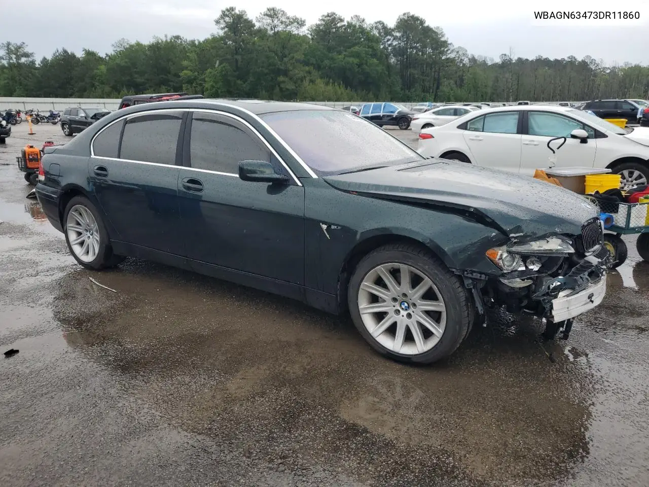 2003 BMW 745 Li VIN: WBAGN63473DR11860 Lot: 54340025