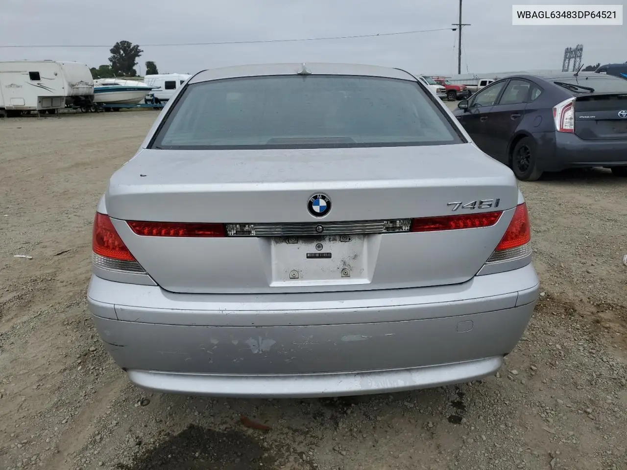 2003 BMW 745 I VIN: WBAGL63483DP64521 Lot: 54973345