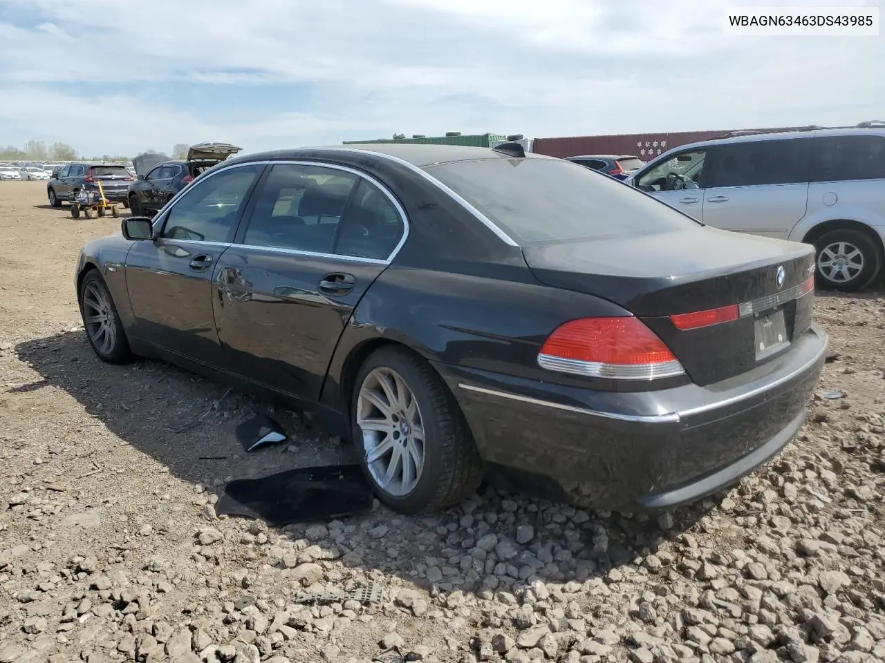 2003 BMW 745 Li VIN: WBAGN63463DS43985 Lot: 55730445