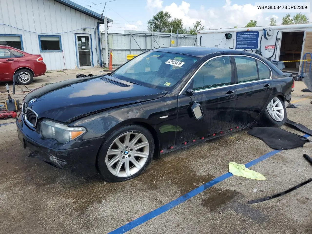2003 BMW 745 I VIN: WBAGL63473DP62369 Lot: 62882875