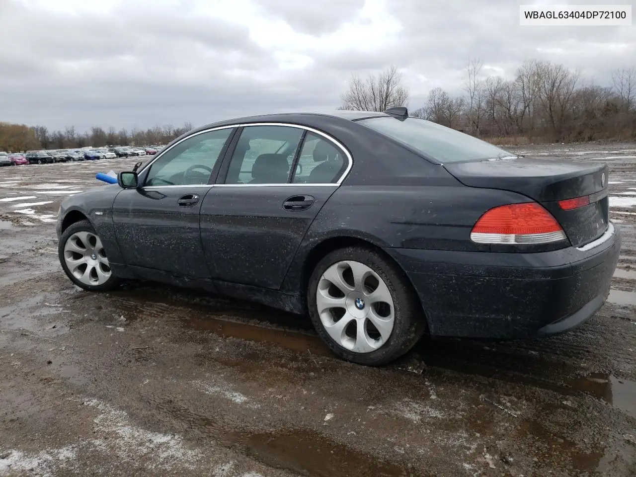 2004 BMW 745 I VIN: WBAGL63404DP72100 Lot: 47877915