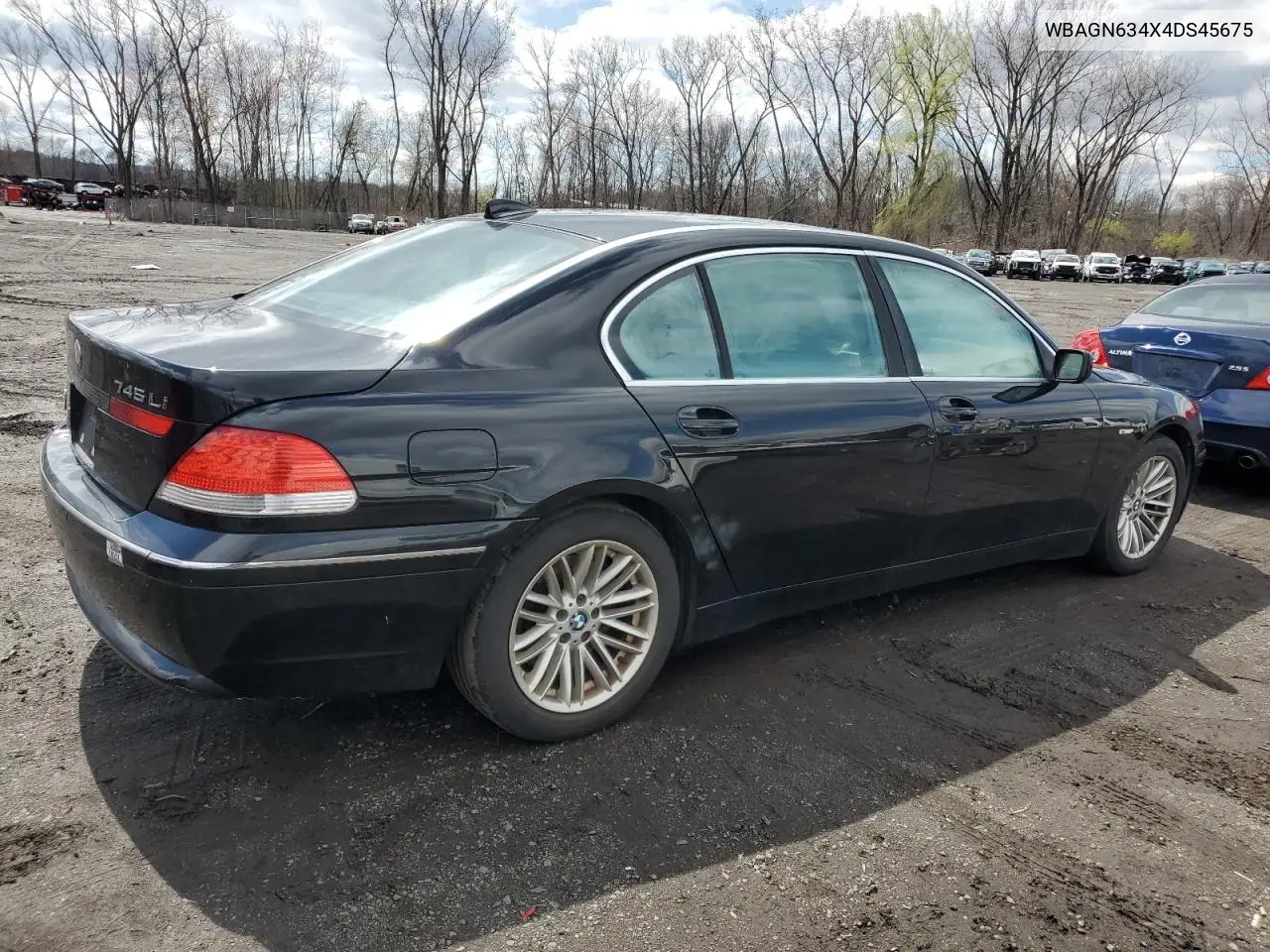 2004 BMW 745 Li VIN: WBAGN634X4DS45675 Lot: 52304465