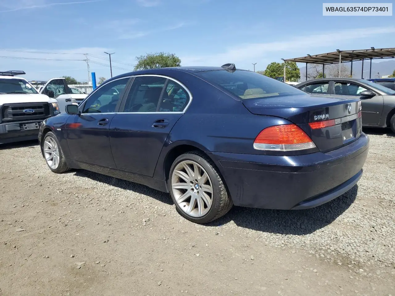 2004 BMW 745 I VIN: WBAGL63574DP73401 Lot: 54608435