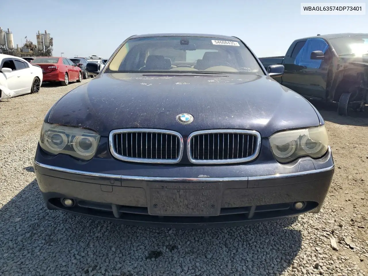 2004 BMW 745 I VIN: WBAGL63574DP73401 Lot: 54608435