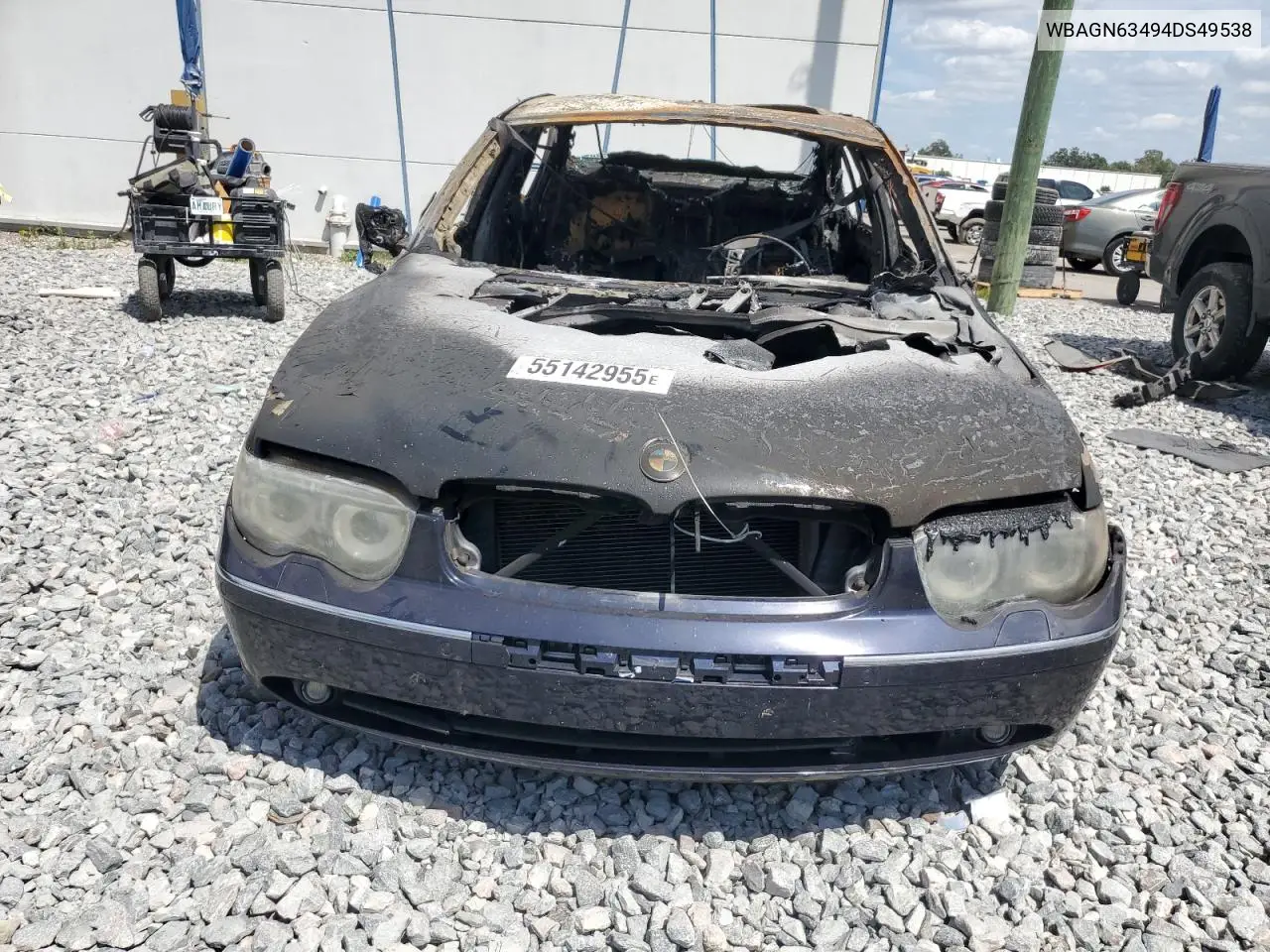 2004 BMW 745 Li VIN: WBAGN63494DS49538 Lot: 55142955