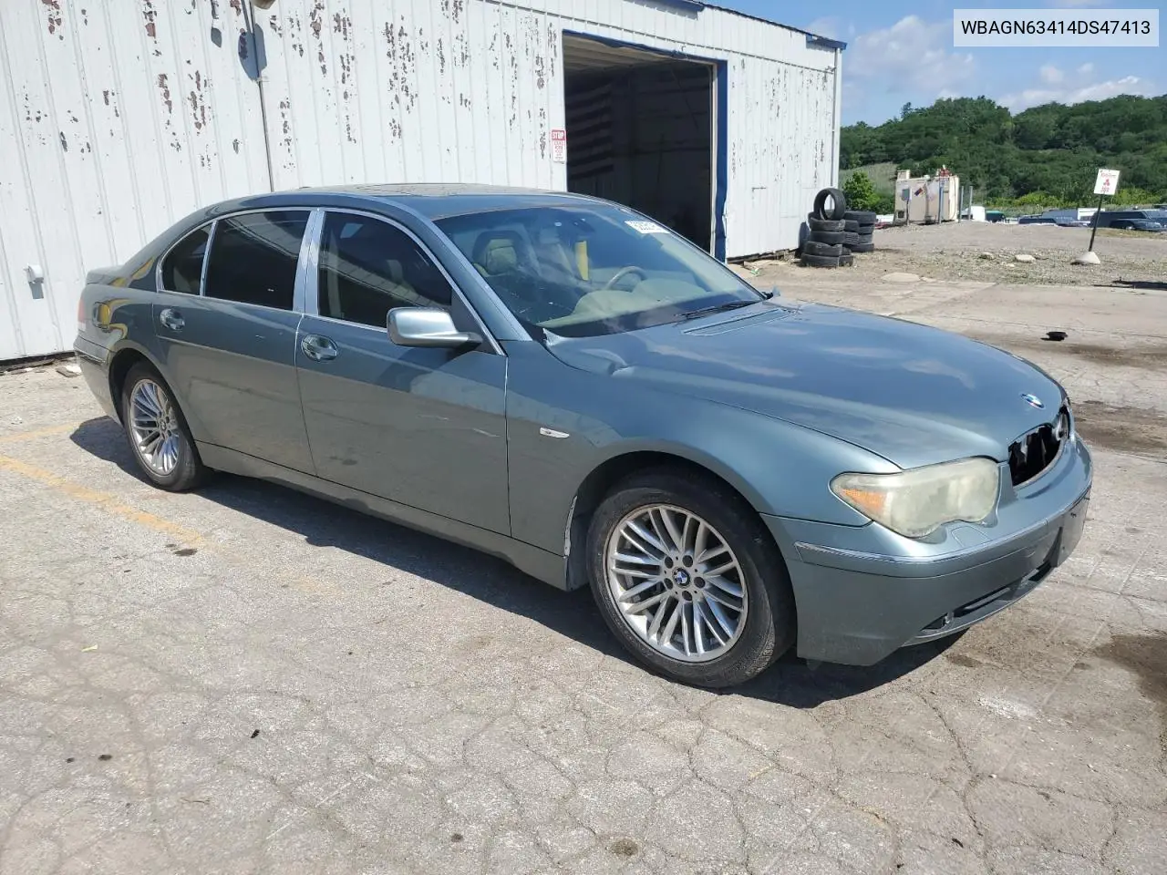 2004 BMW 745 Li VIN: WBAGN63414DS47413 Lot: 62835195