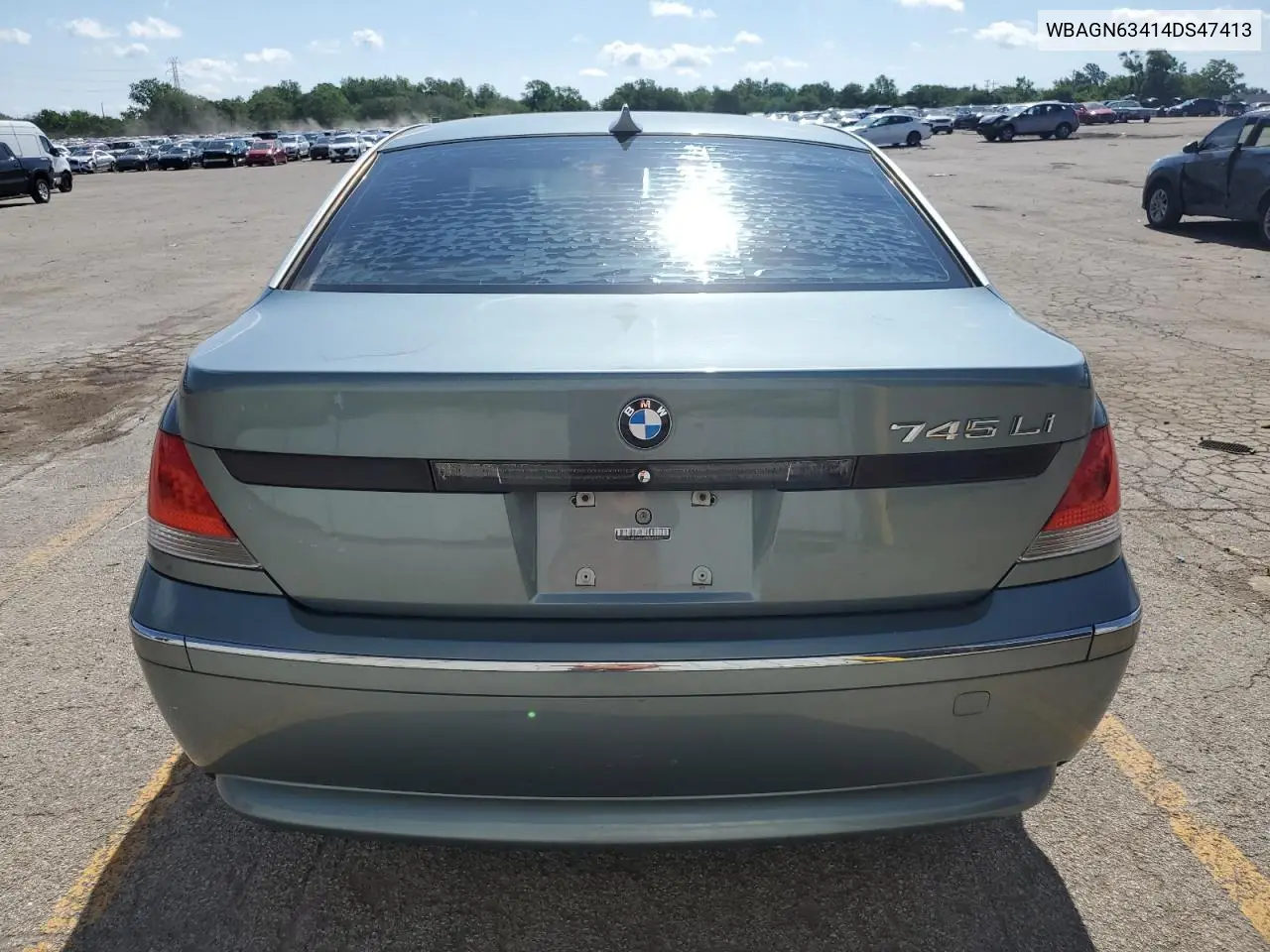2004 BMW 745 Li VIN: WBAGN63414DS47413 Lot: 62835195