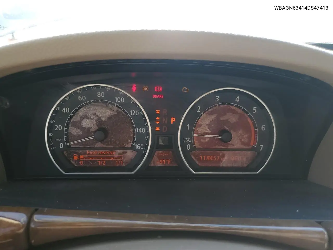 2004 BMW 745 Li VIN: WBAGN63414DS47413 Lot: 62835195