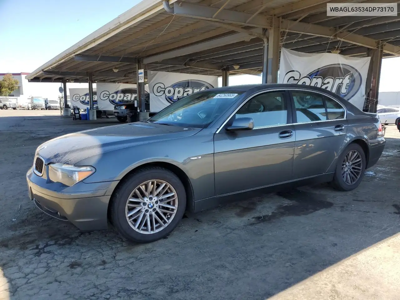2004 BMW 745 I VIN: WBAGL63534DP73170 Lot: 64250965