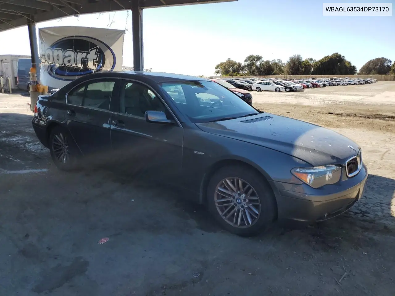 2004 BMW 745 I VIN: WBAGL63534DP73170 Lot: 64250965