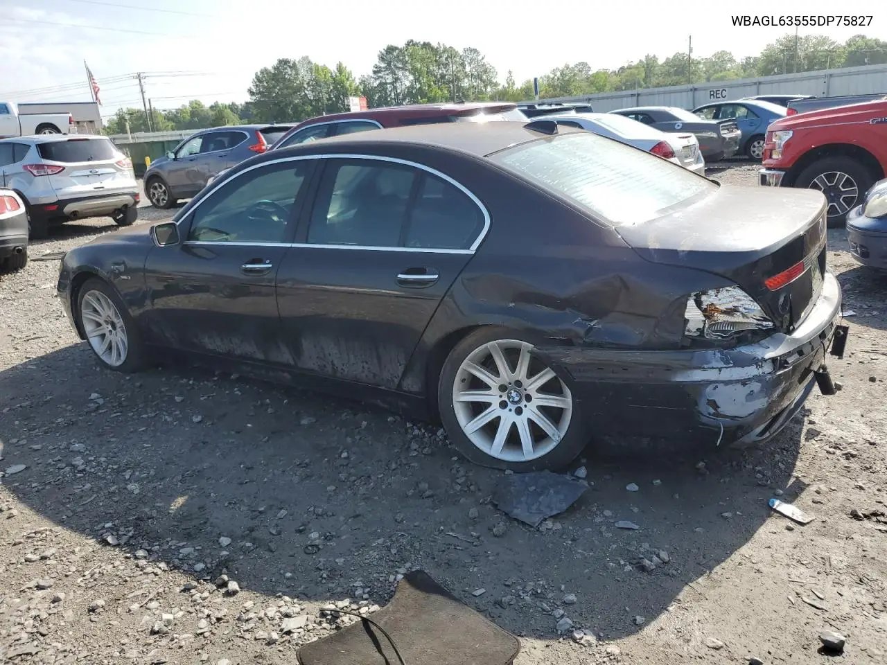 2005 BMW 745 I VIN: WBAGL63555DP75827 Lot: 59877265