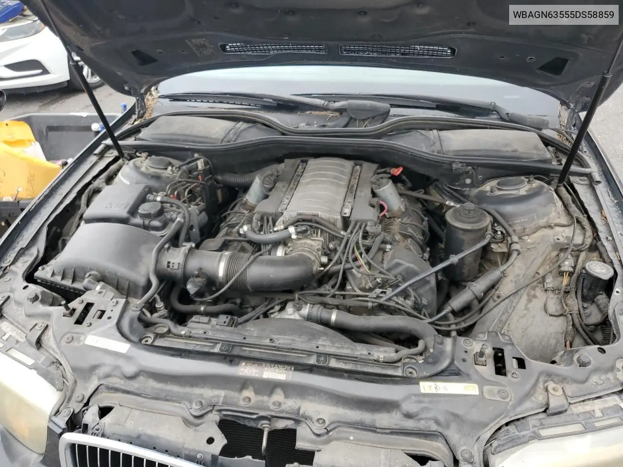 2005 BMW 745 Li VIN: WBAGN63555DS58859 Lot: 62273165