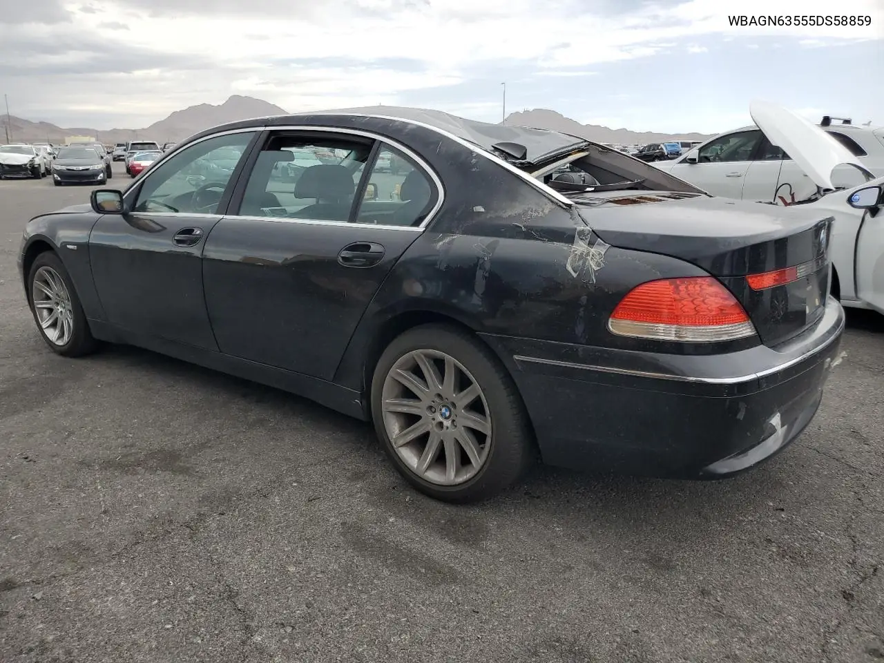2005 BMW 745 Li VIN: WBAGN63555DS58859 Lot: 62273165