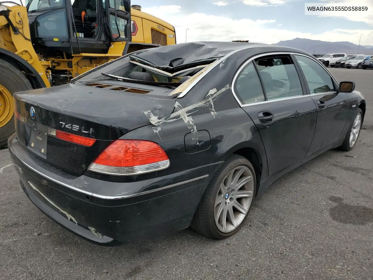 2005 BMW 745 Li VIN: WBAGN63555DS58859 Lot: 62273165