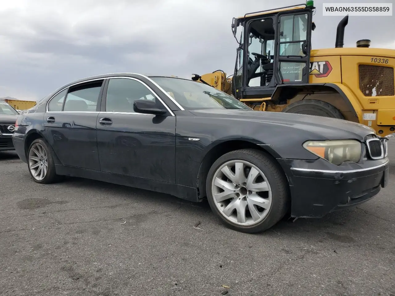 2005 BMW 745 Li VIN: WBAGN63555DS58859 Lot: 62273165