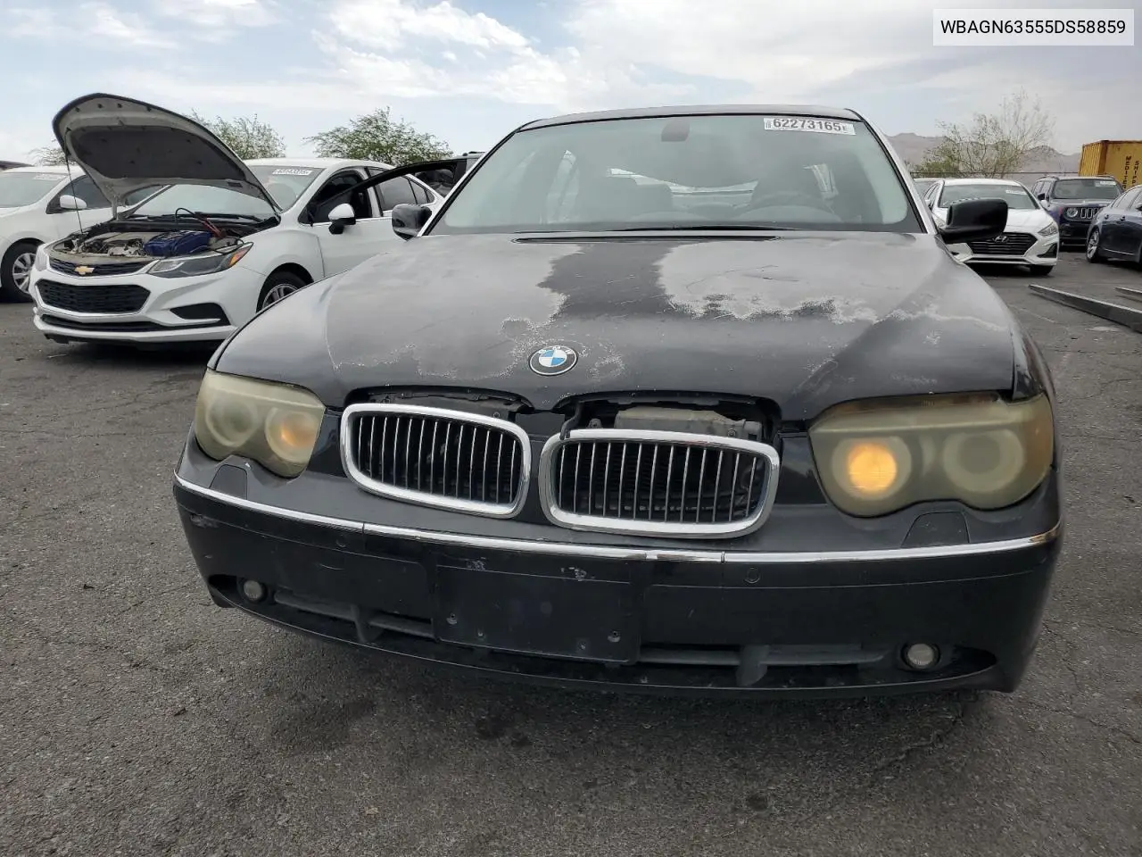 2005 BMW 745 Li VIN: WBAGN63555DS58859 Lot: 62273165