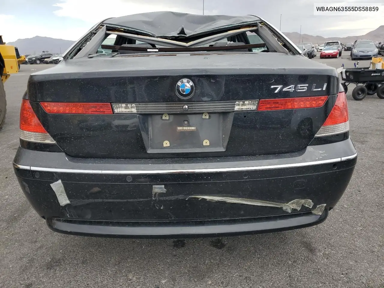 2005 BMW 745 Li VIN: WBAGN63555DS58859 Lot: 62273165