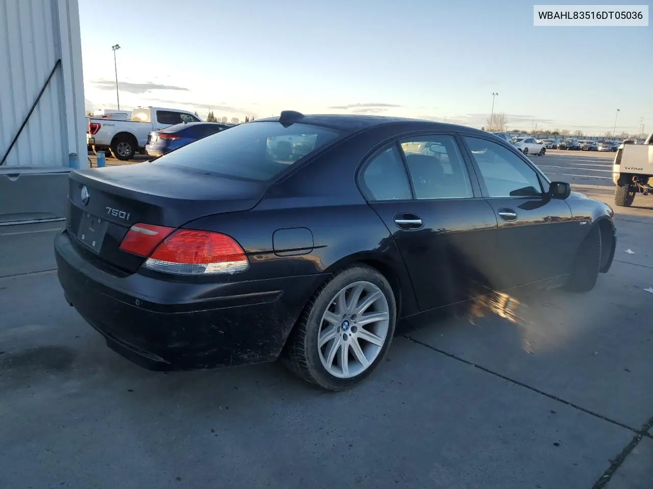 2006 BMW 750 I VIN: WBAHL83516DT05036 Lot: 44456615
