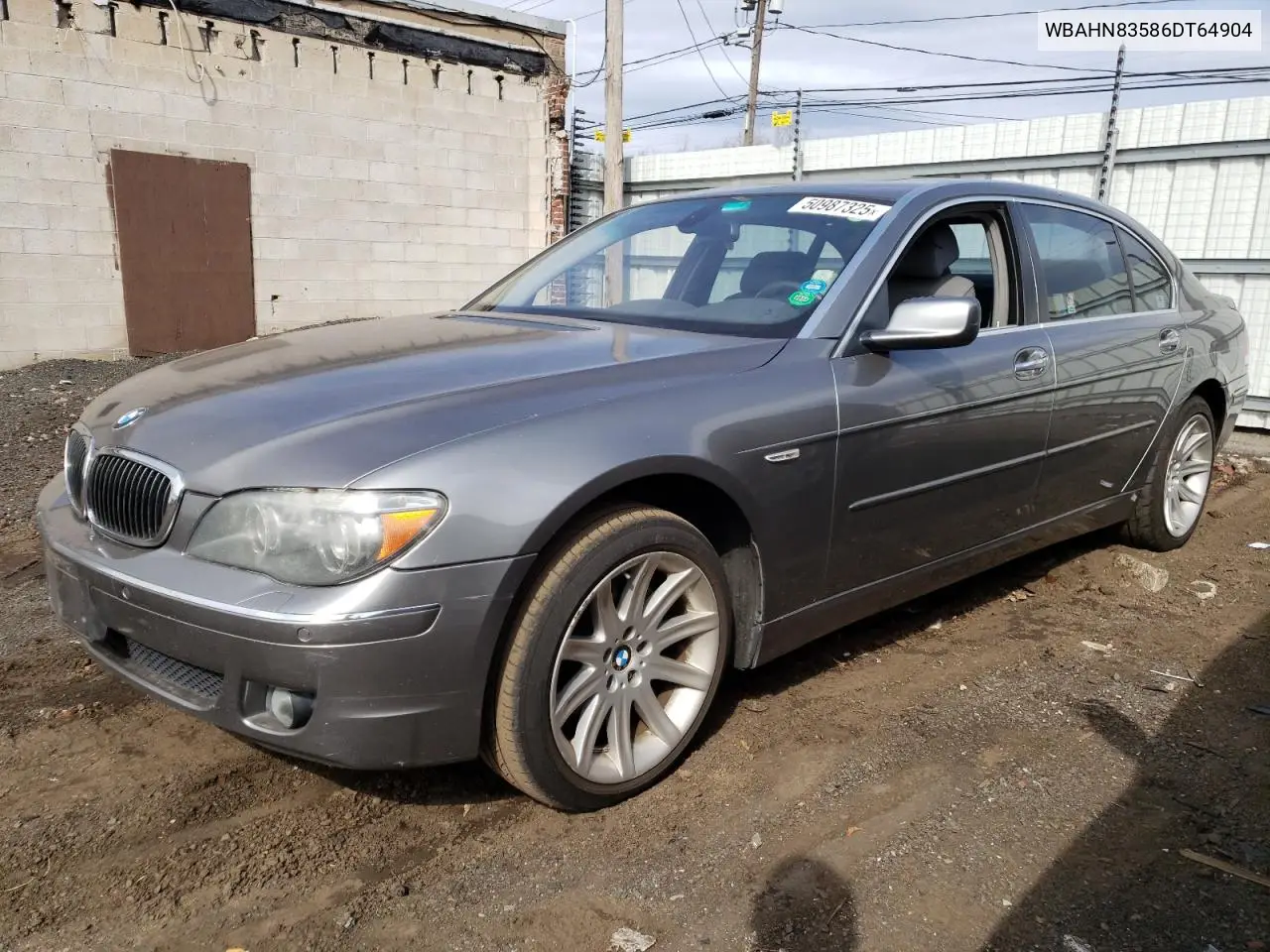 2006 BMW 750 Li VIN: WBAHN83586DT64904 Lot: 50987325