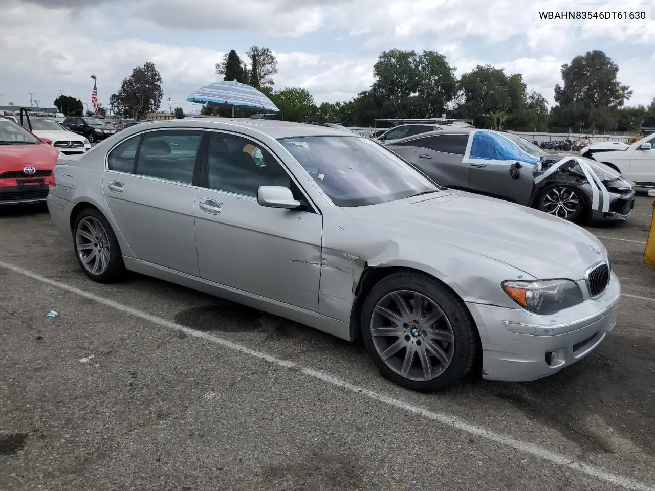 2006 BMW 750 Li VIN: WBAHN83546DT61630 Lot: 54574175