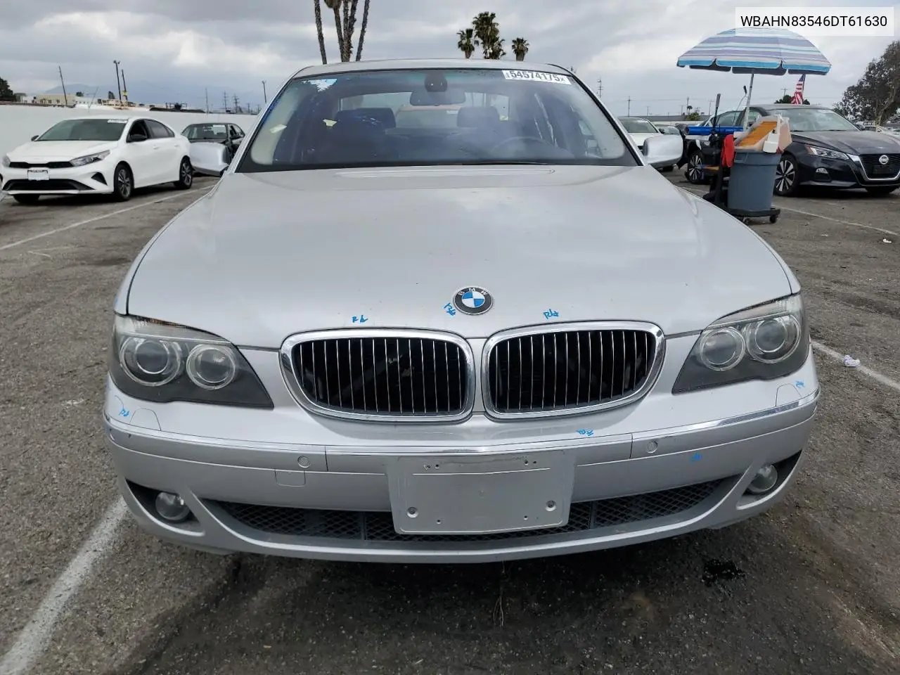 2006 BMW 750 Li VIN: WBAHN83546DT61630 Lot: 54574175