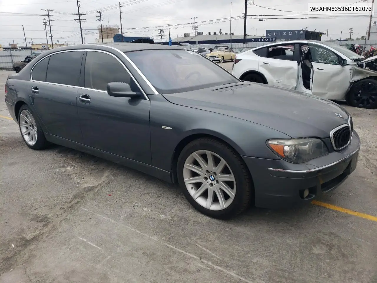 2006 BMW 750 Li VIN: WBAHN83536DT62073 Lot: 55636605