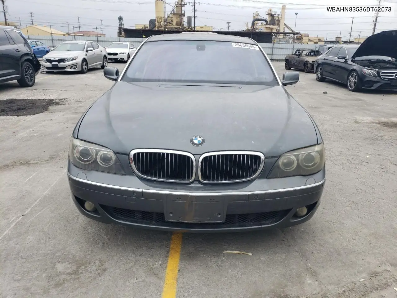 2006 BMW 750 Li VIN: WBAHN83536DT62073 Lot: 55636605