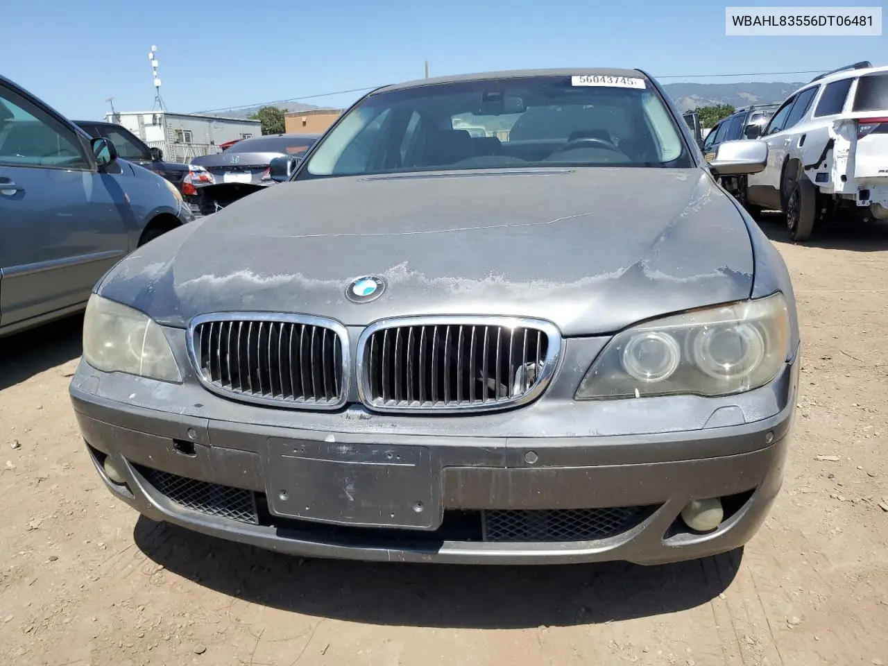 2006 BMW 750 I VIN: WBAHL83556DT06481 Lot: 56043745