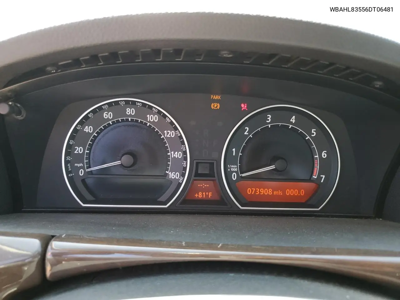 2006 BMW 750 I VIN: WBAHL83556DT06481 Lot: 56043745